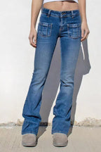 Women's Bootcut Jeans with Pockets