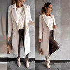 Elegant Double-Breasted Coat with Belt