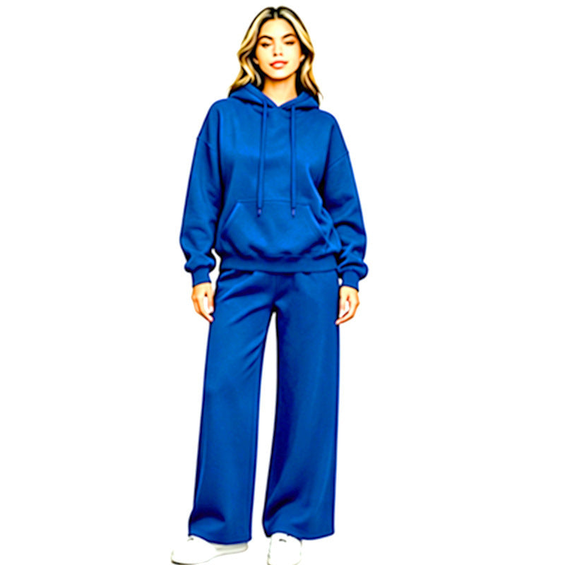 Women's Comfortable Oversized Hoodie and Wide Jogging Pants Set