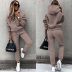 Women's Casual Sweatpants Set with Oversized Sweater