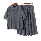 Unisex Two-Piece Kimono Lounge Set