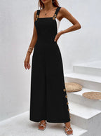 Women's Jumpsuit with Decorative Buttons