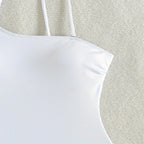 Women's Asymmetrical One-Piece Swimsuit with Bow Detail