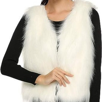 Women's Elegant Faux Fur Vest