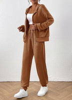 Textured Hoodie and Joggers Set