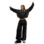 Women's Casual and Comfortable Vintage Jogging Set with High Waist