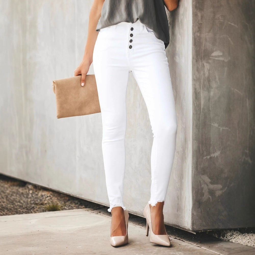 Women's High-Waisted Skinny Fit Jeans