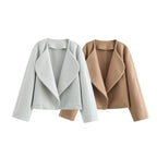 Women's Elegant Oversized Blazer with Chic Lapel