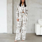 Women's Elegant and Casual Blouse and Pants Set