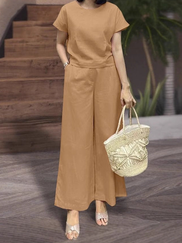Women's Casual Wide-Cut Two-Piece Set