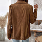 Women's Two-Button Corduroy Blazer