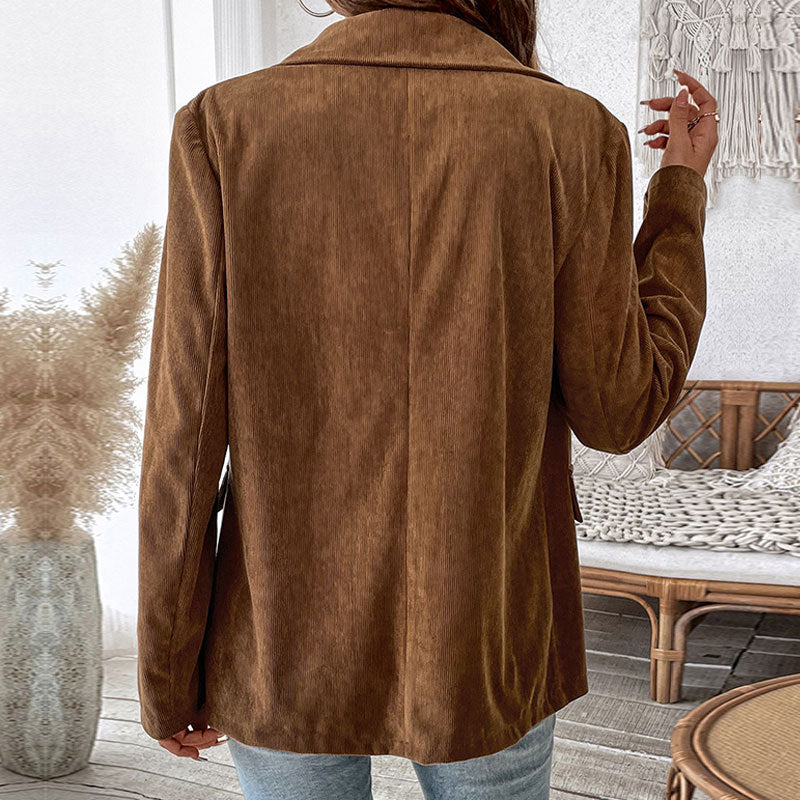 Women's Two-Button Corduroy Blazer