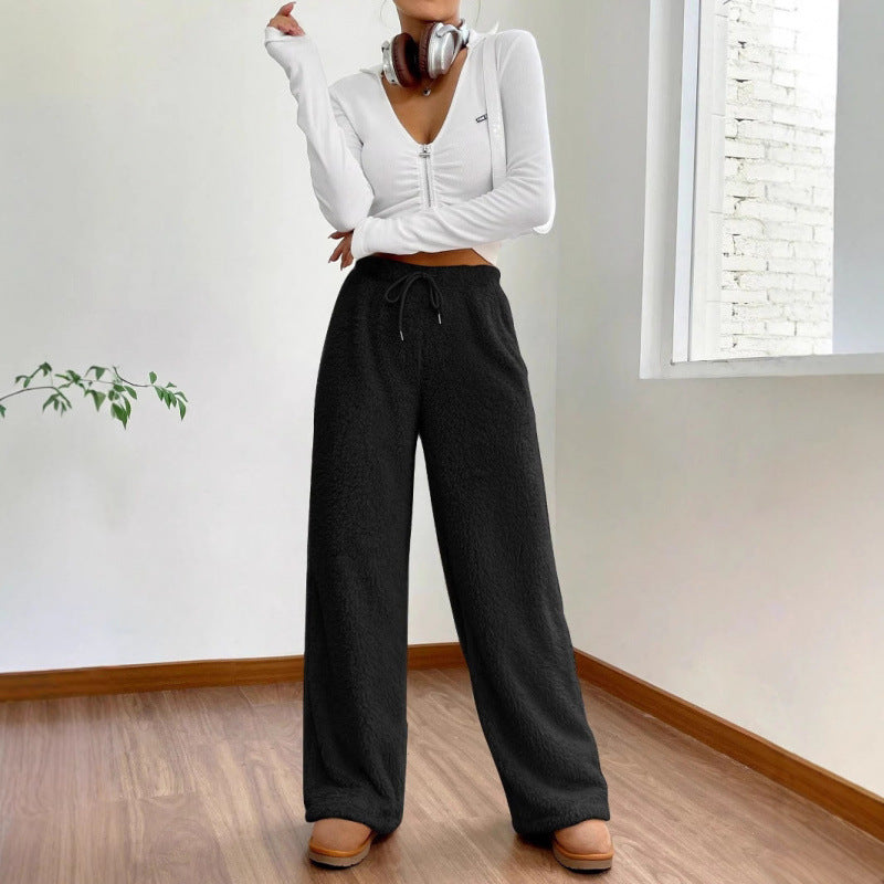 Women's Fluffy Relaxed Fit Pants