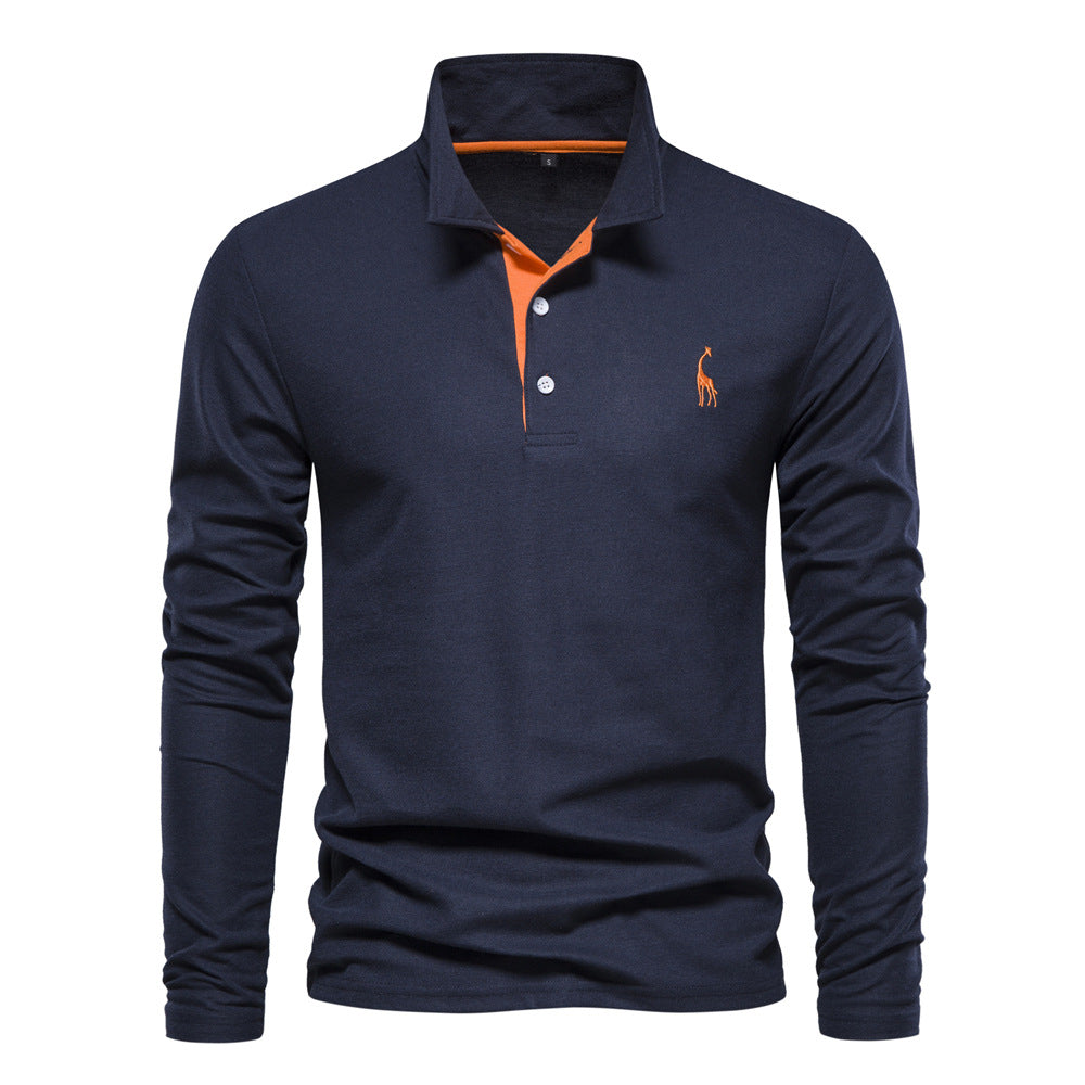 Men's Breathable Cotton Polo Shirt