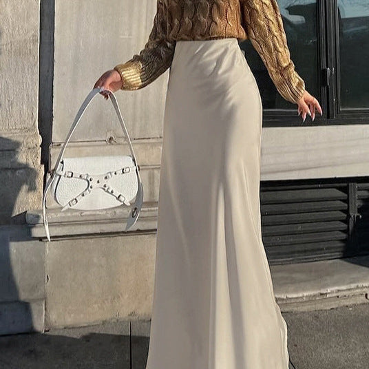 Elegant High-Waisted Maxi Skirt