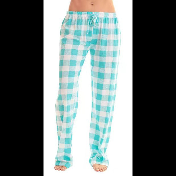 Women's Plaid Casual Pants