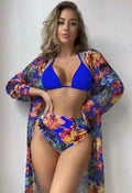 Women's Fashionable Swim Set with Stylish Kimono