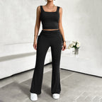 Women's Functional Sleeveless Top and Flowing Pants Set