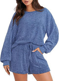Women's Cozy Fleece Lounge Set with Wide Sleeves