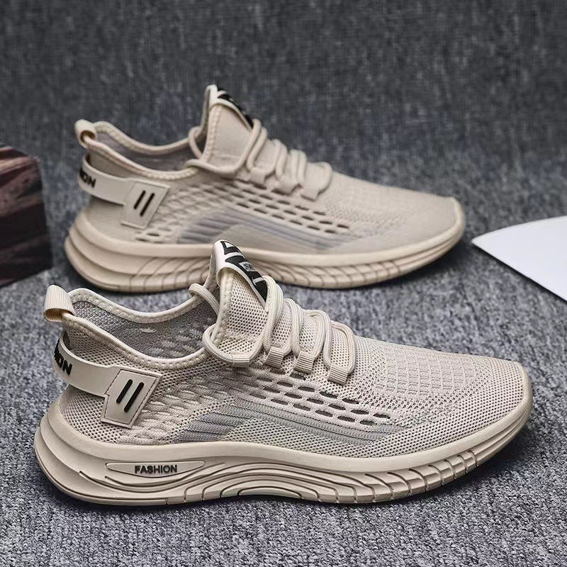 Women's Breathable Sports Sneakers with Elastic Upper and Cushioning Sole
