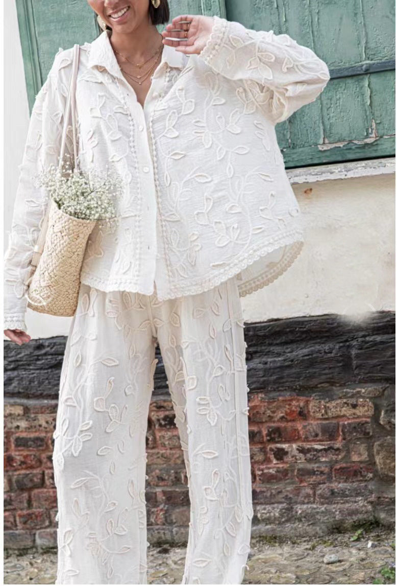 Women's Blouse with Fine Embroidery and Airy Fit