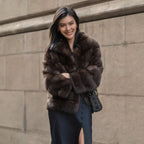 Elegant Faux Fur Short Jacket