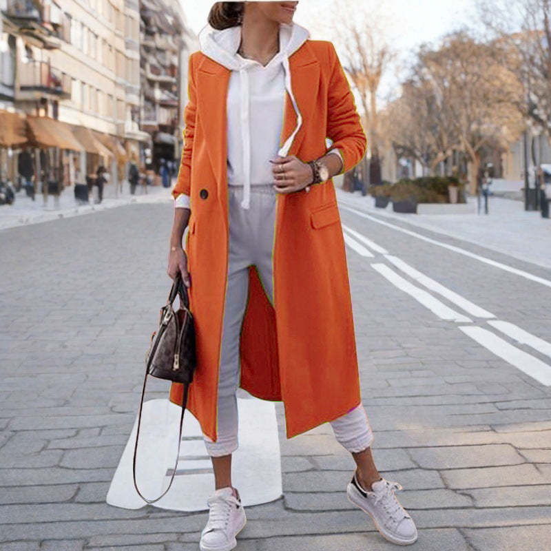 Women's Elegant Hooded Trench Coat