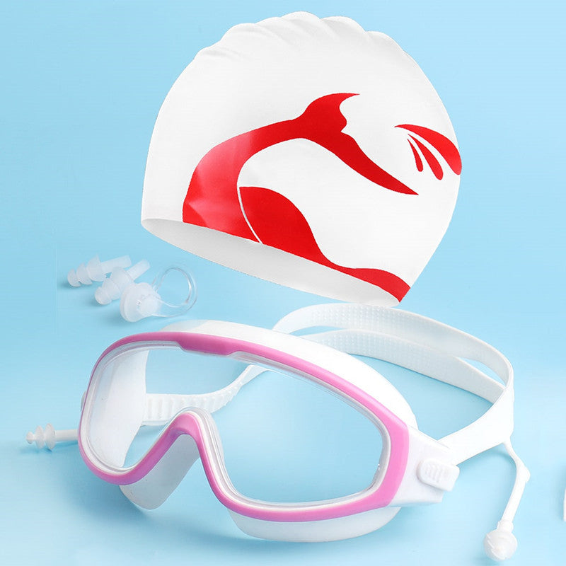 Diving Goggles with Silicone Rim and Waterproof Earplugs