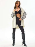 Women's Leopard Print Button-Up Cardigan