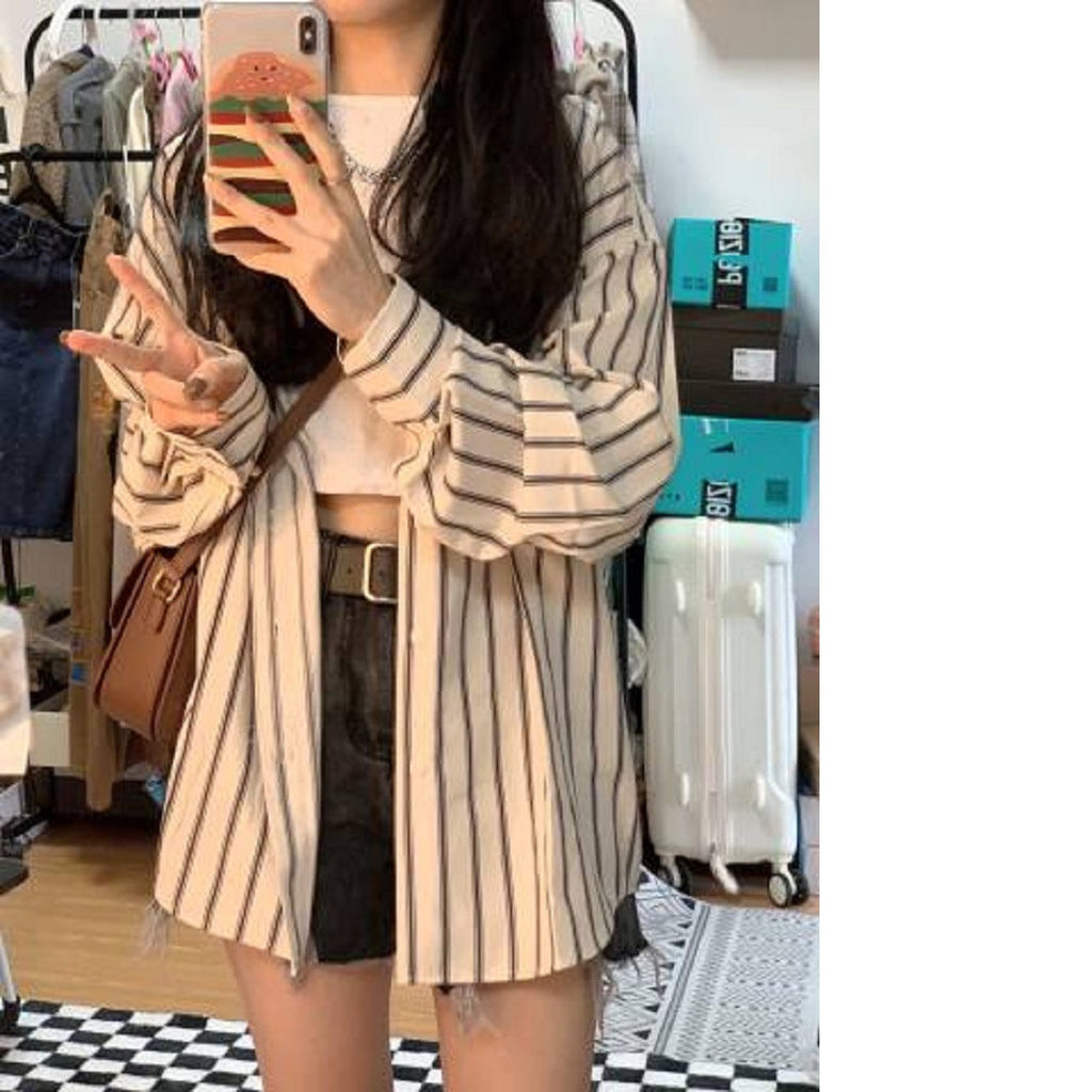 Striped Oversized Blouse