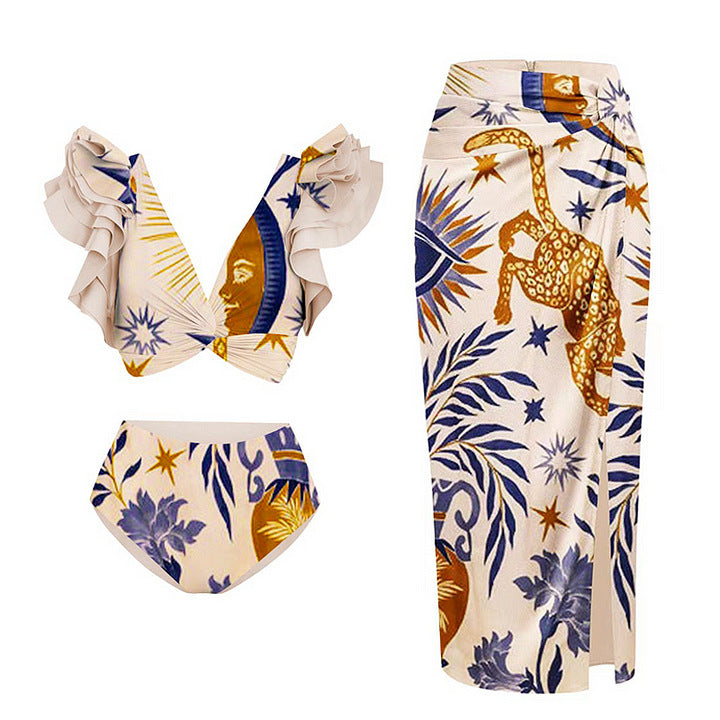 Women's Crop Top and Maxi Skirt Set