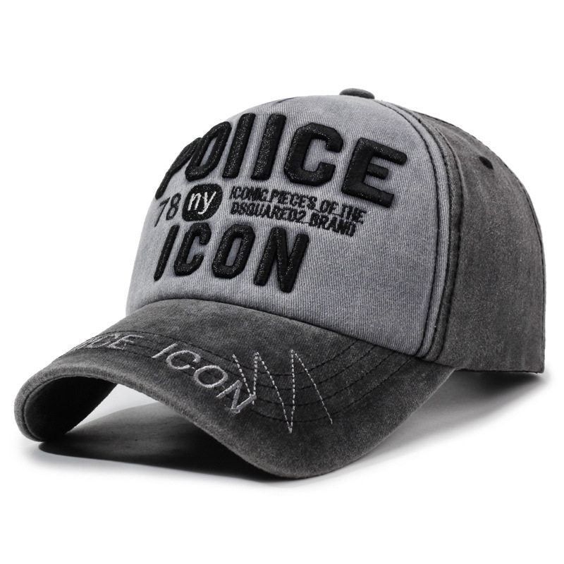 Men's Vintage-Inspired Embroidered Baseball Cap