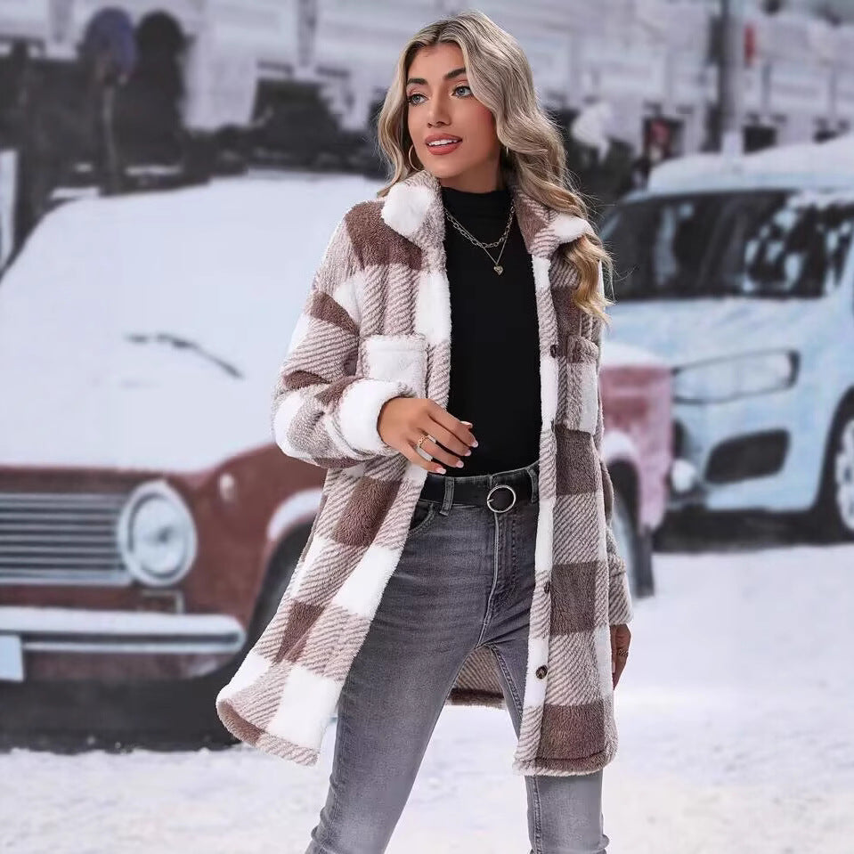 Women's Flannel Winter Jacket