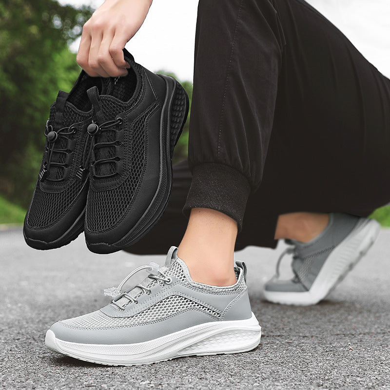 Women's Breathable Running Sneakers with Elastic Lacing System