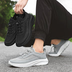 Women's Breathable Running Sneakers with Elastic Lacing System