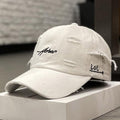 Men's Distressed Denim Cap