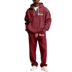 Men's Trendy Hoodie with Practical Zipper and Comfortable Jogging Pants