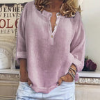 Blouse with Button Placket and Intuitive Cut