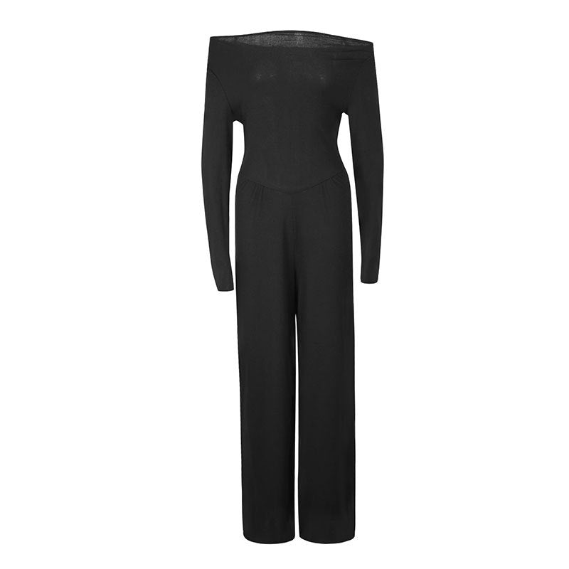 Elegant Off-Shoulder Wide Leg Jumpsuit