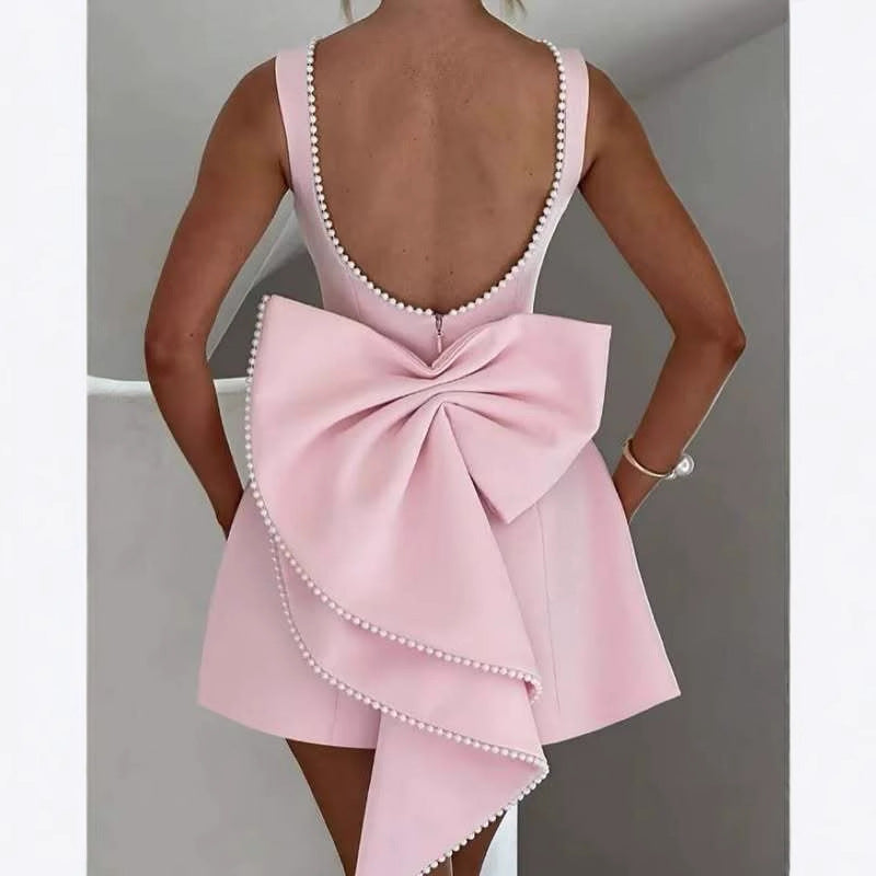 Women's A-Line Cocktail Dress with Bead Embellishment