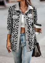 Women's Fashionable Leopard Print Overshirt