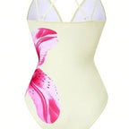 Women's Swimsuit with Elegant Floral Print