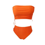 Women's Bandeau Bikini with Refined Ribbon Details