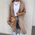 Women's Open-Front Chunky Knit Cardigan