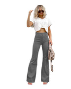 Women's High-Waisted Flared Jeans