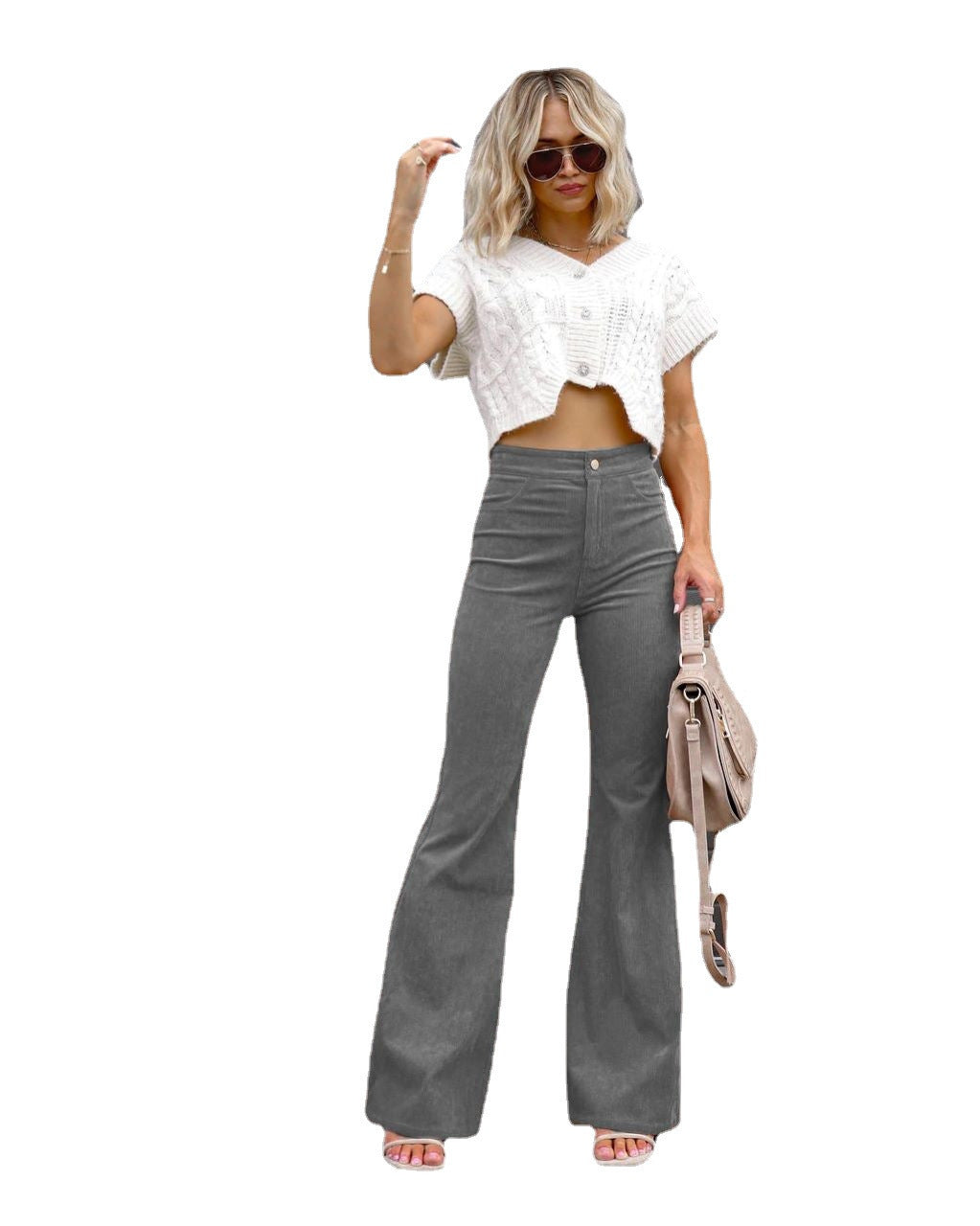 Women's High-Waisted Flared Jeans
