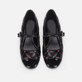 Women's Ballet Flats with Elegant Buckle Accent
