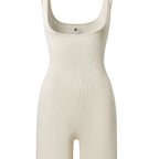 Women's Form-Fitting Onesie with Wide Straps