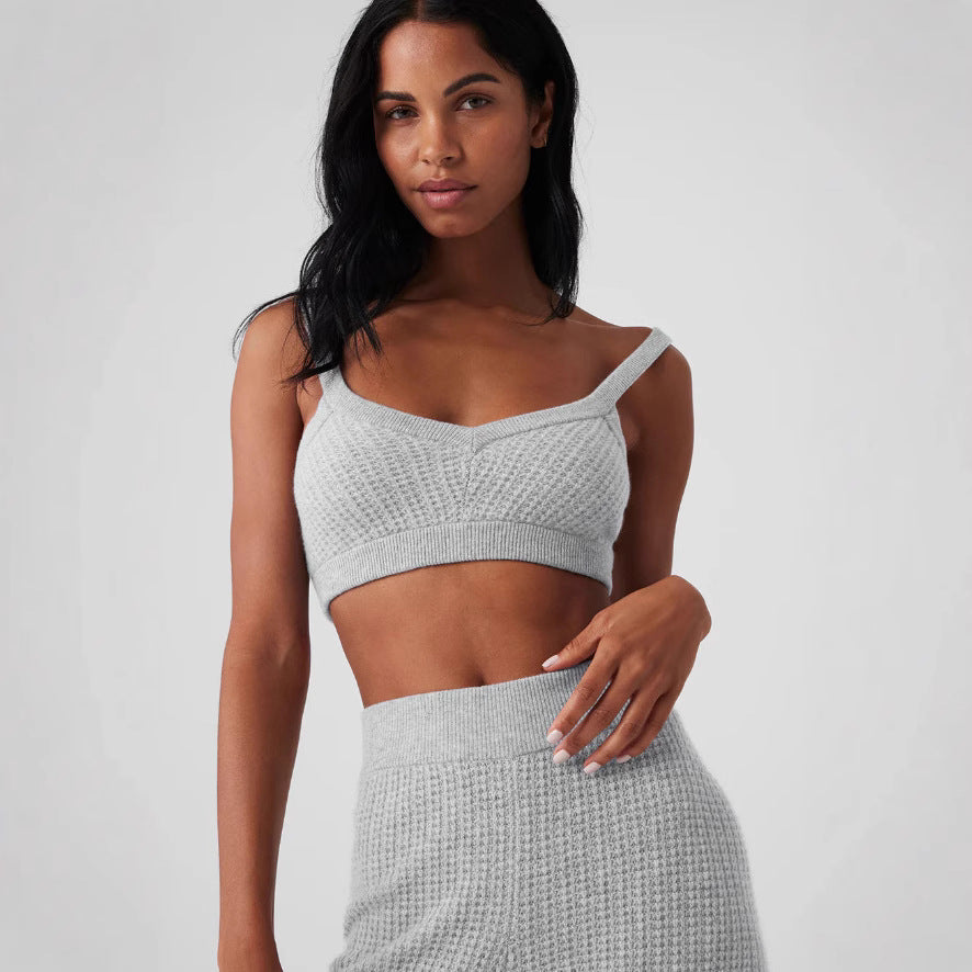 Women's Comfortable Waffle Knit Set