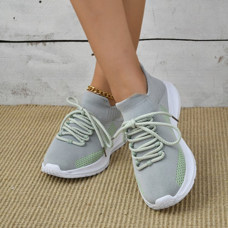 Women's Breathable Sports Sneakers with Flexible Comfort and Non-Slip Outsole